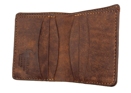 6 Pocket bifold card wallet with cash slot